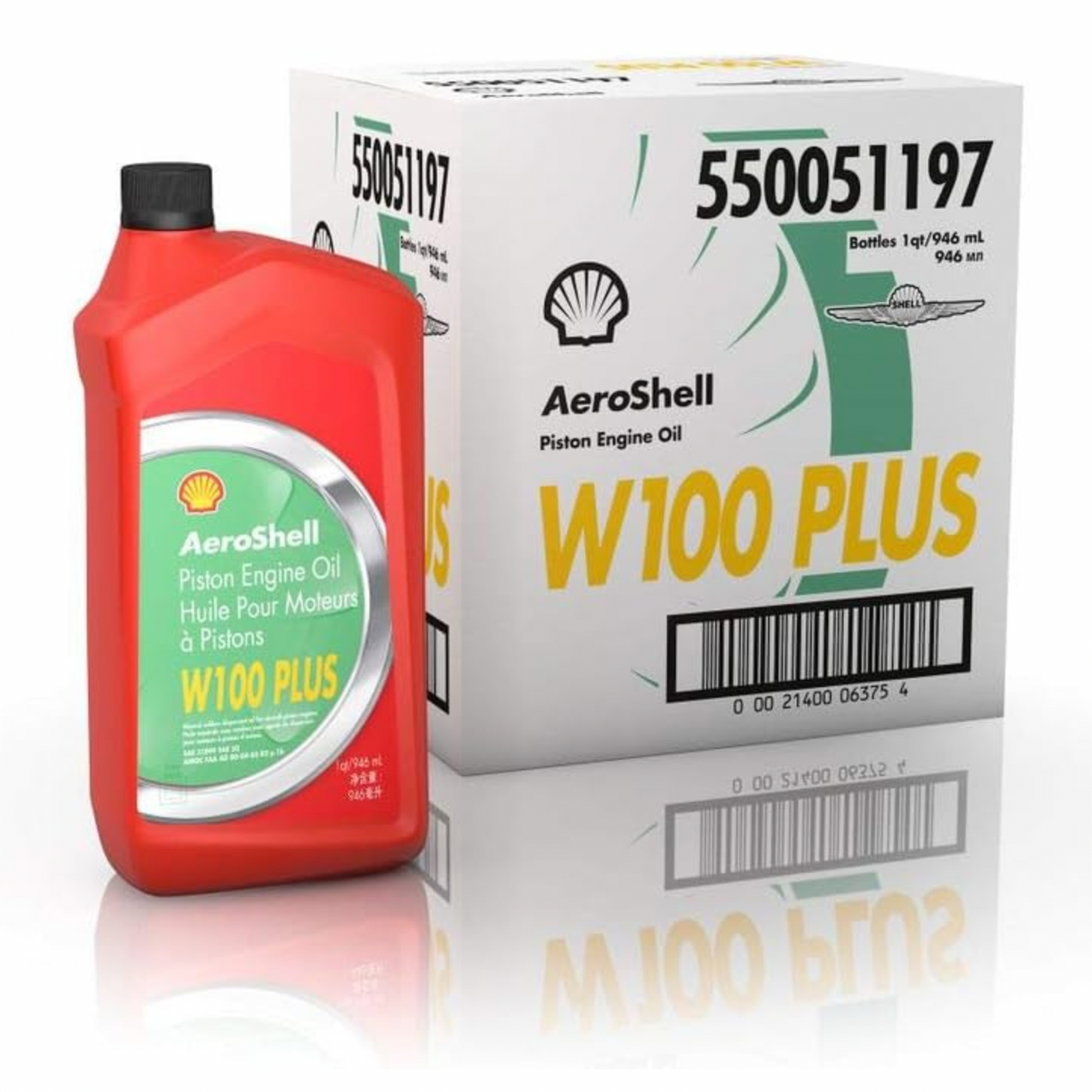 AeroShell Oil W100 Plus - 550050837-6x1 quart case